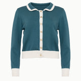 The Kōr Teal Organic Cotton Cardigan