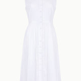 The Kōr Shirt Dress in White Dobby