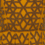 MEHRAULI BEADED MUSTARD DRESS - Aarabhi