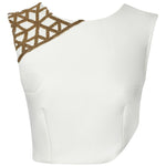 MEHRAULI SLANTED CROP TOP - Aarabhi