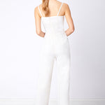 SAFFRON BEADED JUMPSUIT - Aarabhi
