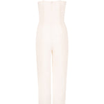 SAFFRON BEADED JUMPSUIT - Aarabhi
