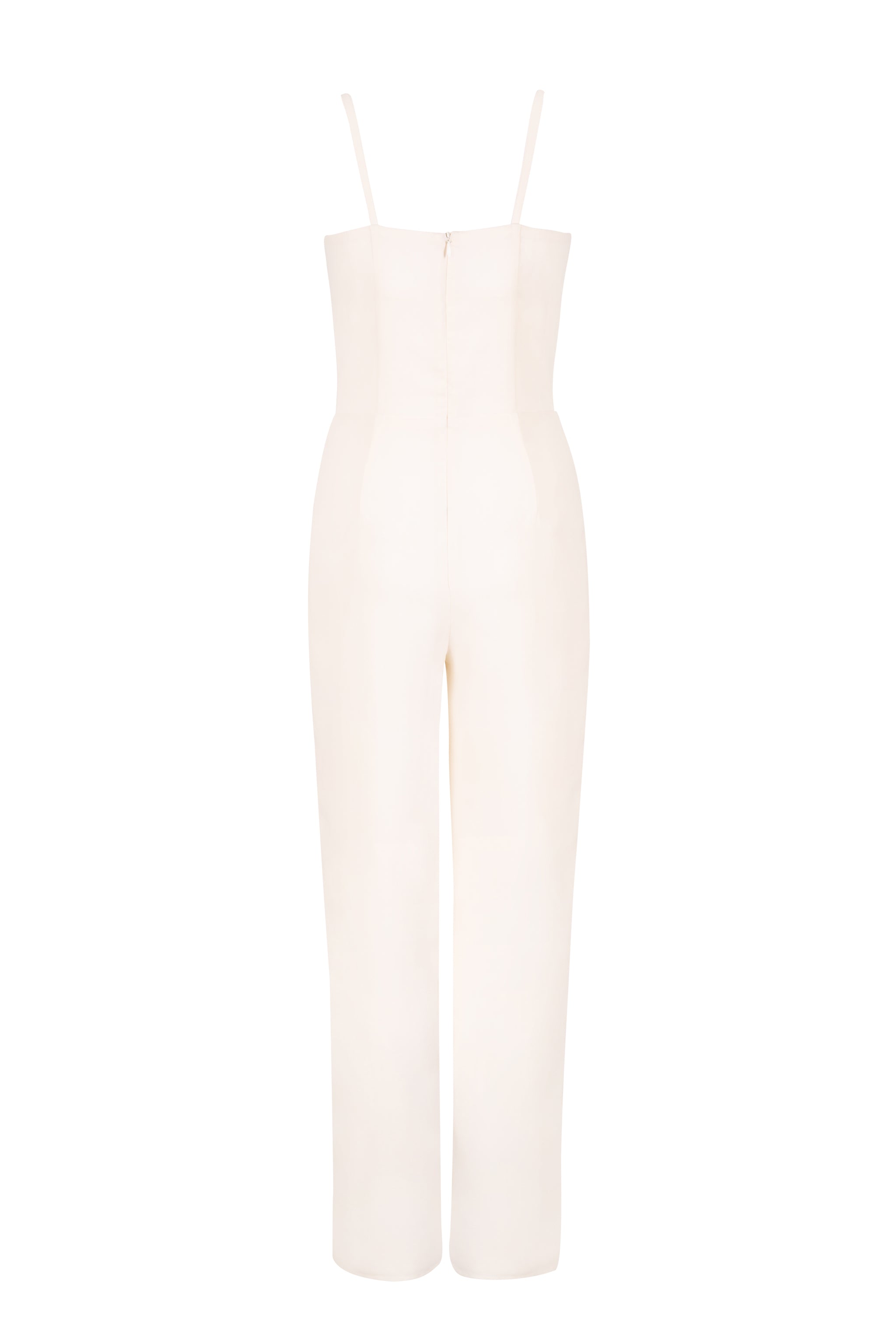SAFFRON BEADED JUMPSUIT - Aarabhi