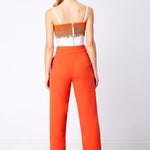 SAFFRON BEADED BRALETTE TOP - Aarabhi