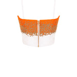 SAFFRON BEADED BRALETTE TOP - Aarabhi