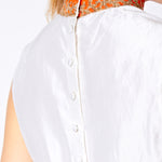 SAFFRON BEADED COLLAR TOP - Aarabhi