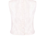 SAFFRON BEADED COLLAR TOP - Aarabhi