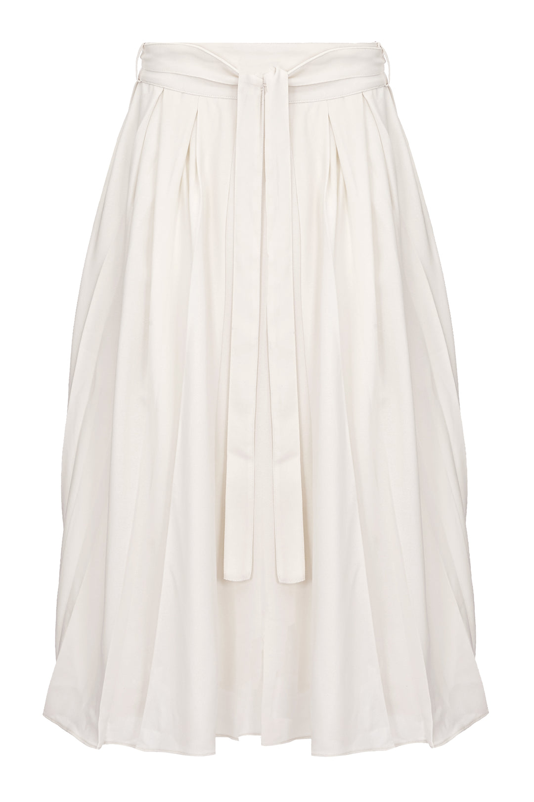 Gabriella Skirt - White box pleat skirt with pockets – Aarabhi London