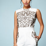 BRONZE BEADED JUMPSUIT - Aarabhi