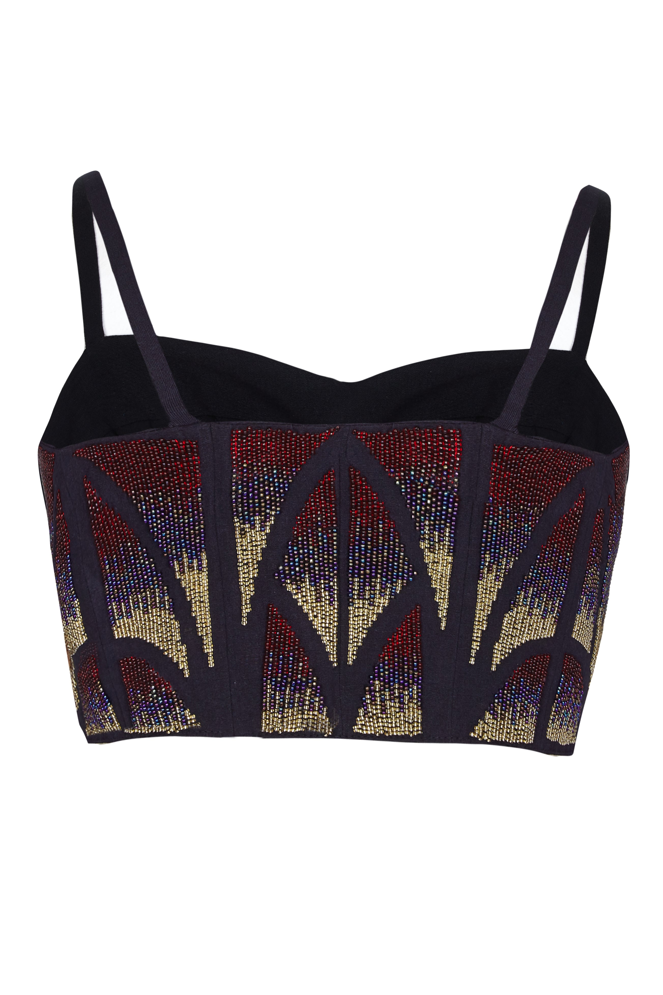 ROSE BEADED CROP TOP - Aarabhi