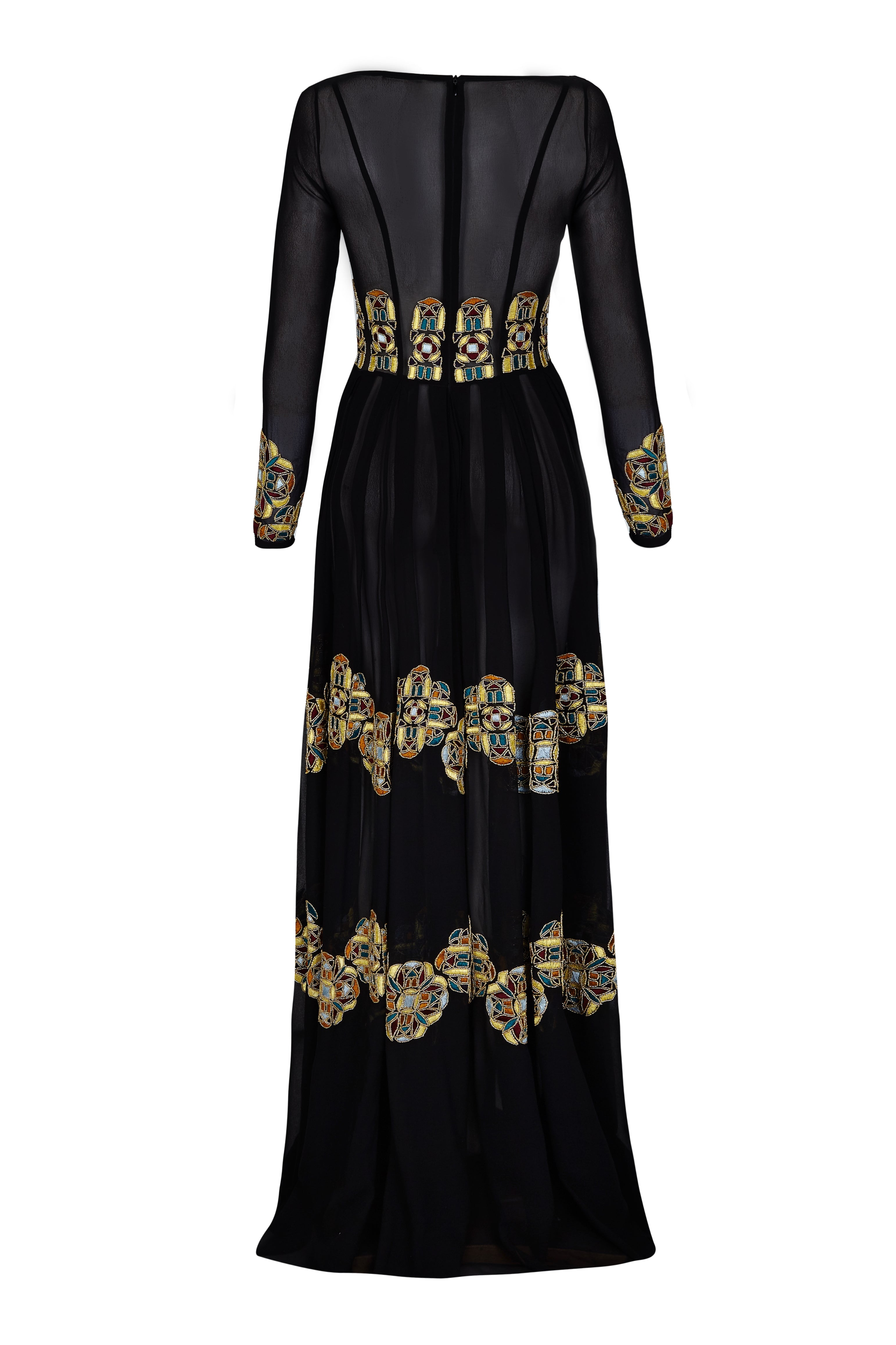 BELLE MAXI SHEER DRESS - Aarabhi