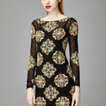 BELLE EMBELLISHED SHEER DRESS - Aarabhi