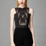 ROSE BEADED JUMPSUIT - Aarabhi