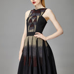 ROSE BEADED HIGH-LOW DRESS - Aarabhi