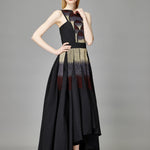 ROSE BEADED HIGH-LOW DRESS - Aarabhi