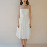 short summer dress in white with pockets