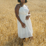 Summer white short dress