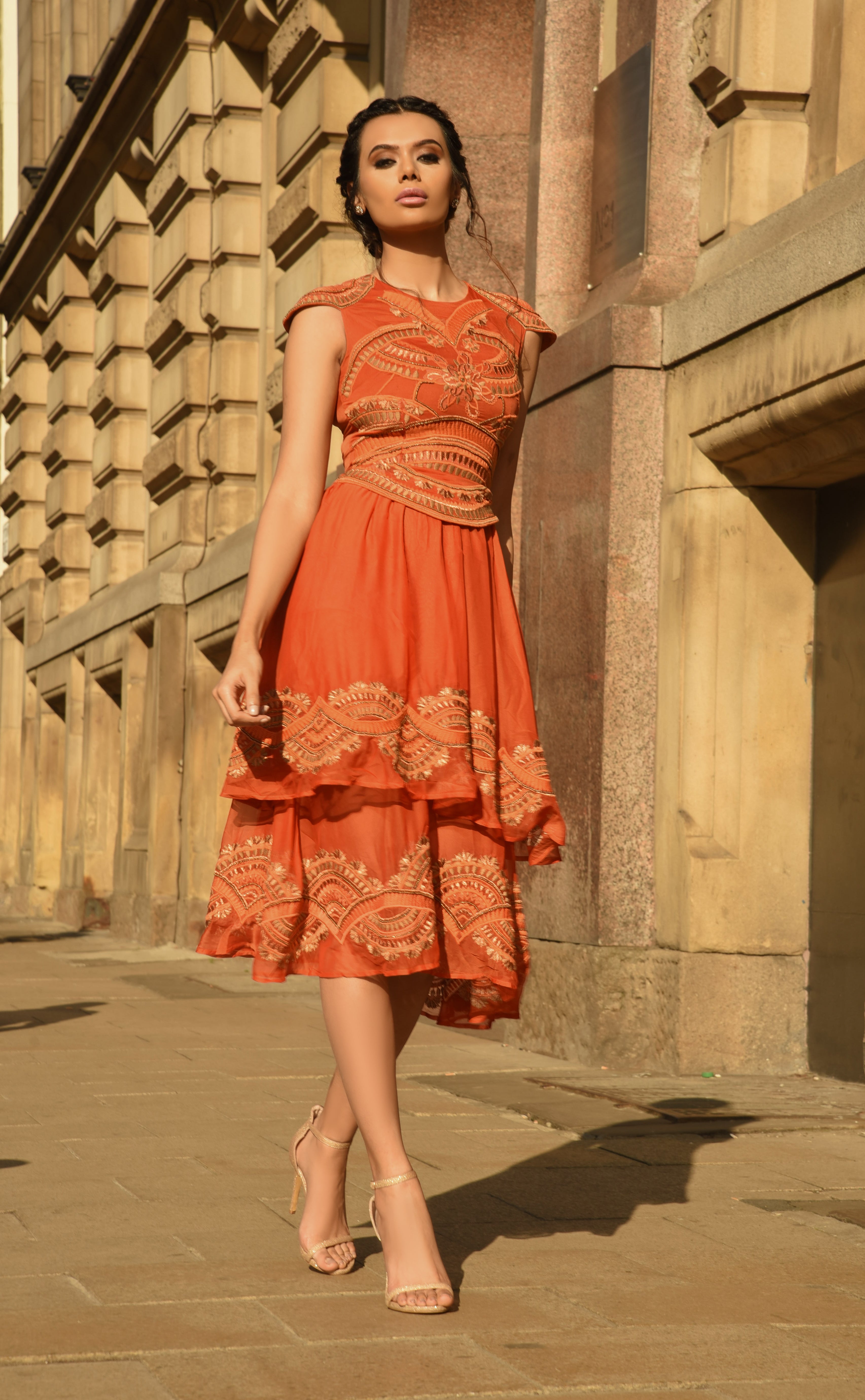 EMPIRE EMBELLISHED DRESS - Aarabhi