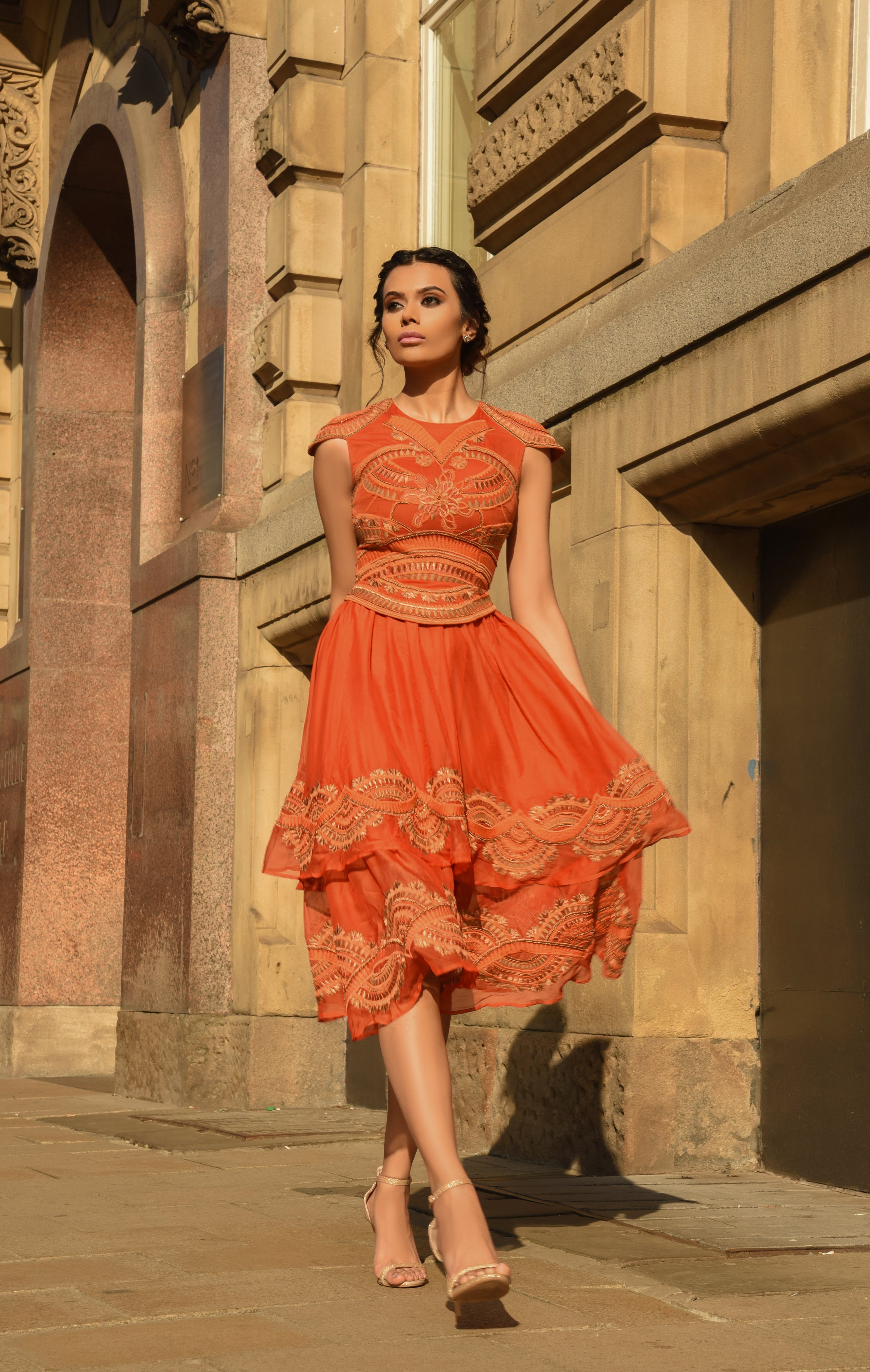 EMPIRE EMBELLISHED DRESS - Aarabhi