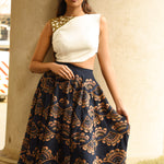 MEHRAULI SLANTED CROP TOP - Aarabhi