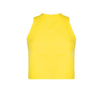 Bright yellow racer back summer top