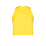 Bright yellow racer back summer top