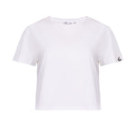 White organic cotton boxy fit women's t-shirt 