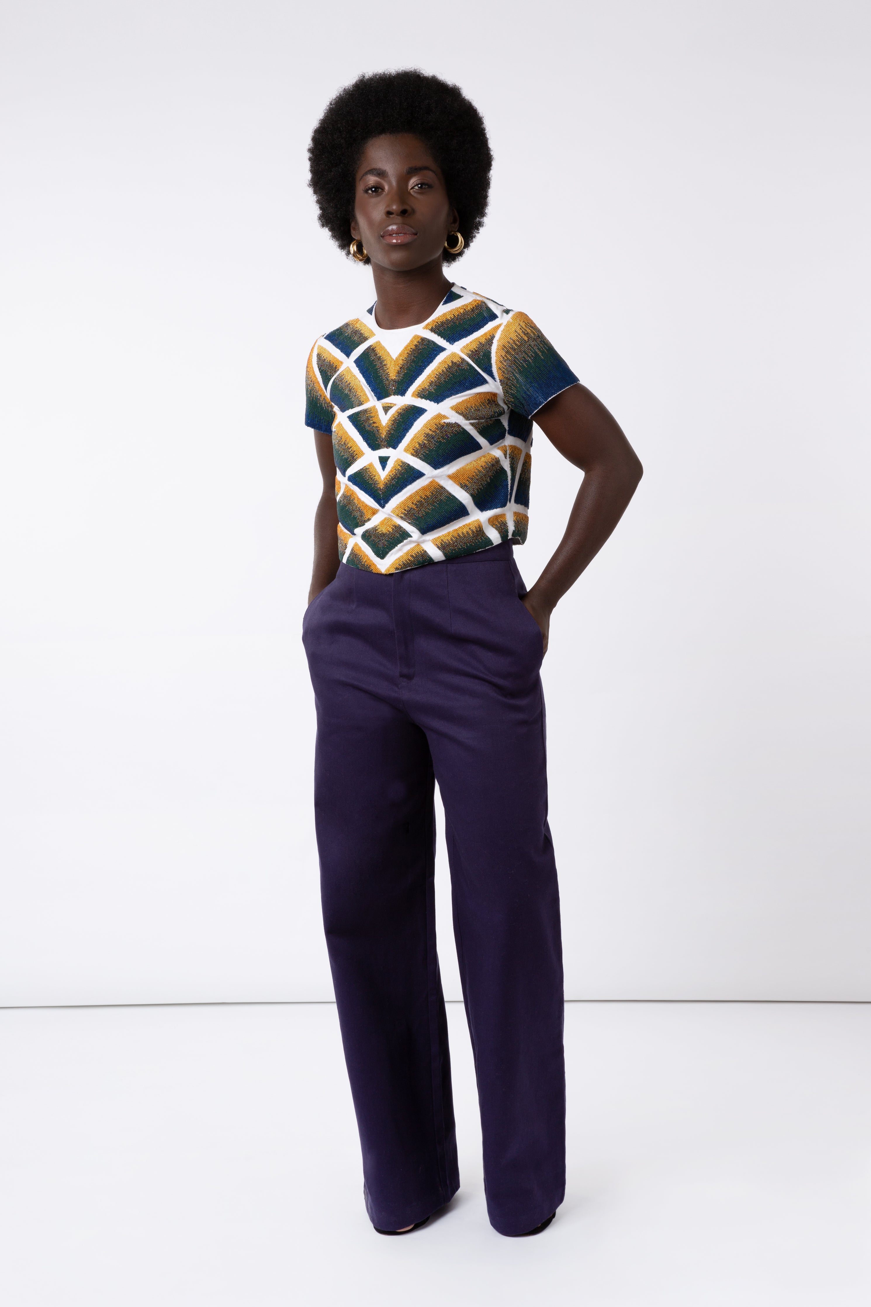 BERLIN BEADED T-SHIRT - Aarabhi