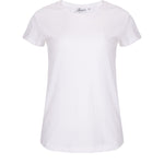 White organic cotton fitted women's t-shirt