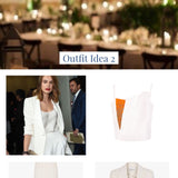 Saffron Draped Beaded Top